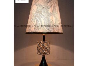 Modern Transparent Bedroom K9 Crystal Table Lamp | 40cm Height × 21cm Width | 110–240V