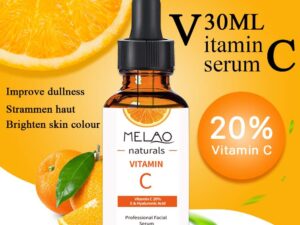 Melao Naturals Vitamin C 20% + Vitamin E & Hyaluronic Acid Professional Facial Serum - 30ml
