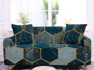 New Exclusive Premium Quality Spandex Printed Regular Sofa Cover – 2 Seater + 2 Seater + 1 Seater (Customised Size Available)