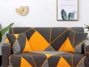 New Exclusive Premium Quality Spandex Elastic Printed Regular Sofa Cover – 2 Seater + 2 Seater + 1 Seater (Customised Size Available)