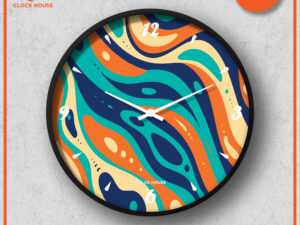Clock House BD Artistic Wall Clock Multicolor