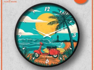Clock House BD Artistic Wall Clock Multicolor