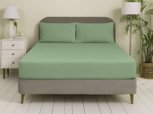 Allora Cotton Fitted Bed Sheet – Mint
