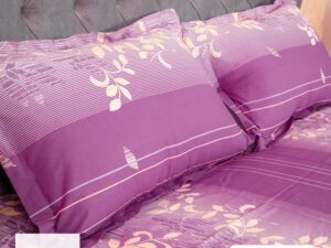Purple Print Allora Bed Sheet