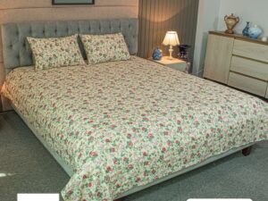 Spring Serenity Print Allora Bed Sheet – Cream
