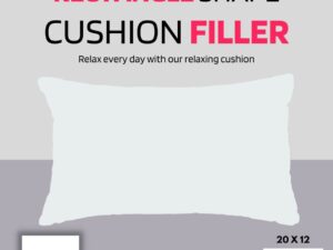 Rectangle Shape Fiber Filler Cushion (20x12)