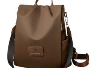 New Texture Oxford Cloth Women’s Backpack (Coffee)