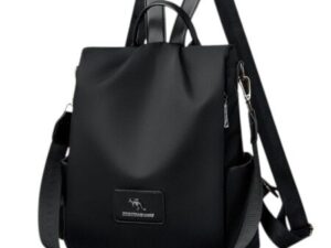 New Texture Oxford Cloth Women’s Backpack (Black)