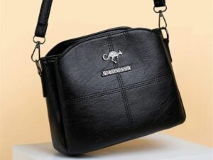 3 Layers Luxury Messenger Crossbody Bags (Black)