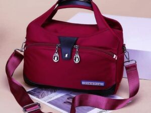 Large Capacity Waterproof Anti-theft Fashion (Maroon Color)