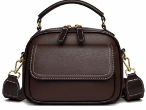 New Sac à Main Women’s Handbag Soft Small Shoulder PU Leather Tote (Coffee)