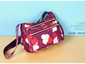 Korean Sports Travel Shoulder Bag (Light Maroon Colour)