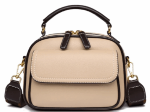 New Sac à Main Women’s Handbag Soft Small Shoulder PU Leather Tote (Apricot)