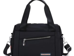 Luxury Bag Waterproof Nylon Shoulder Ladies Travel Crossbody (Black Color)