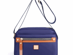 Nylon Fashion Cross-body Bag Lightweight Portable Shoulder Bag (Royal Blue Colour)