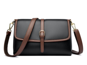 Genuine Soft Leather Handbag for Ladies (Black)