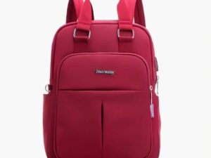 New Leisure Nylon Ladies CHINA Bagpack (Maroon)