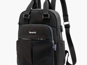 New Leisure Nylon Ladies CHINA Bagpack (Black)