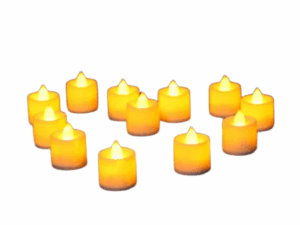 Artificial Fire LED Candle – Golden 6pcs