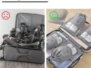 1/2 Pcs Shoes Storage Bags Closet Organizer Non-Woven Travel Portable Bag