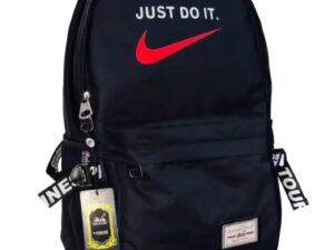 Nike “Just Do It” Black Backpack – Stylish & Durable Everyday Bag