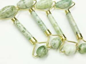 Facial Massage Face-Lifting Natural Jade Roller – Double Head Massage Tool