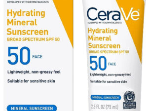 CeraVe Hydrating Mineral Sunscreen SPF 50 – 75ML