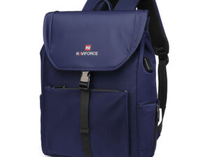NAVIFORCE NFB6802 Blue Waterproof Men’s Backpack with Separate Laptop Compartment (Blue)