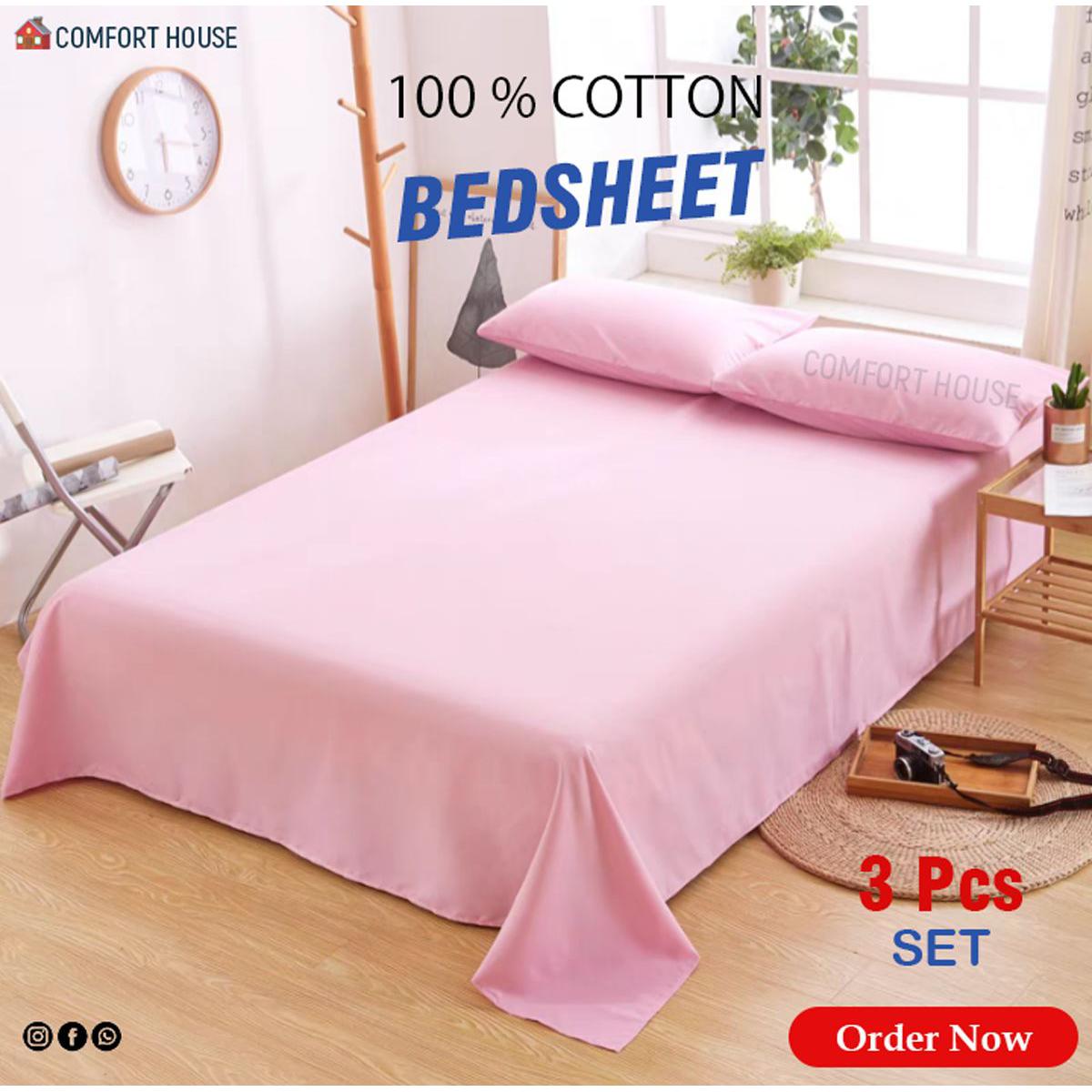 1278232_solid-pink-colour-king-size-bed-sheet-with-pillow-cover-bed-sheet