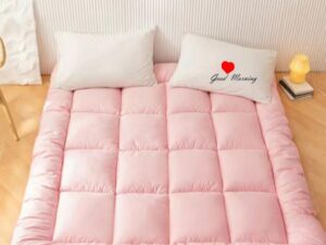 Pink Colour Sweetnight Full Mattress Topper