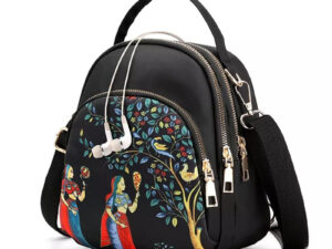 Yogodlns Trendy New Nylon Backpack for Women | Multifunction Shoulder Crossbody Bag | Printing Waterproof Rucksack Travel Lady Pack - Bag
