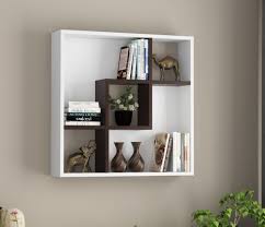 Karigor BD Dona Wall Shelves – White-Walnut Wall Shelf