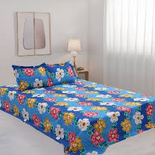 Double Bed Sheet with Two Pillow Covers