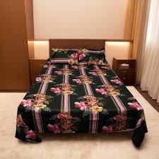 Double Bed Sheet with Two Pillow Covers