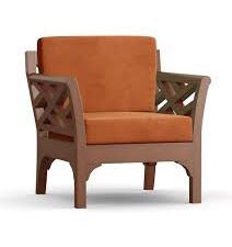 Regal Single Sofa – Florida Loose Cushion Sofa (SDC-371-3-1-20, Fabric-2152, Double)