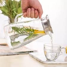 Progressive 1400ml (47.3oz) DELI Borosilicate Glass Jug with Lid