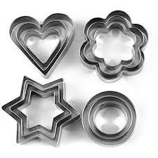 Cookie Cutter Set – Stainless Steel (12 Pieces, 4 Shapes)