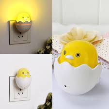 EU Plug Duck Mushroom Wall Socket Night Light – LED Sensor Lamp
