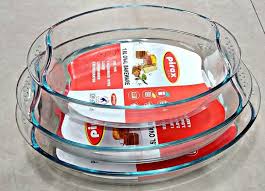 Oven-Proof Glass Serving Dish – Transparent 3 Pcs Set