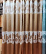 Synthetic Curtain (পর্দা / Porda) – Colour: Chocolate & Pink From Golden Plus