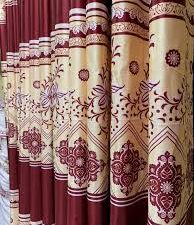 Synthetic Curtain – Blue Parda (2 pcs) for Windows & Doors From Suba International