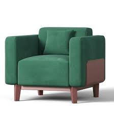 Regal Wooden Vienna Sofa – Single (SSC-367-3-1-20, Fabric-2140)