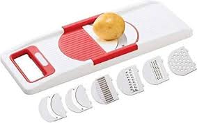 Bright Unbreakable ABS Plastic 6-in-1 Slicer Grater Set (7 Pieces)