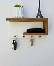 Karigor BD Wall Mounted Key Hanging Holder Shelf – Key Chain Hanger & Home Décor