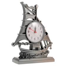 Ship Table Clock Showpiece