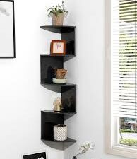 Karigor BD ROCOCO Choice Black-White Floating Corner Shelf