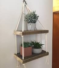 Karigor BD 2P 12×6 Wall Hanging Shelf – Floating Hook & Home Décor