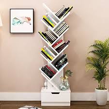 Karigor BD ROCOCO Tree Bookshelf – 6-Shelf Retro Floor Standing Bookcase