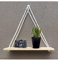3 Pcs Black Wooden Floating Wall Shelf – Wall Mount for Home & Office Decor