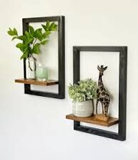 2 Pcs Wall-Mounted Floating Shelves – Lightweight Brackets for Home & Office Decor